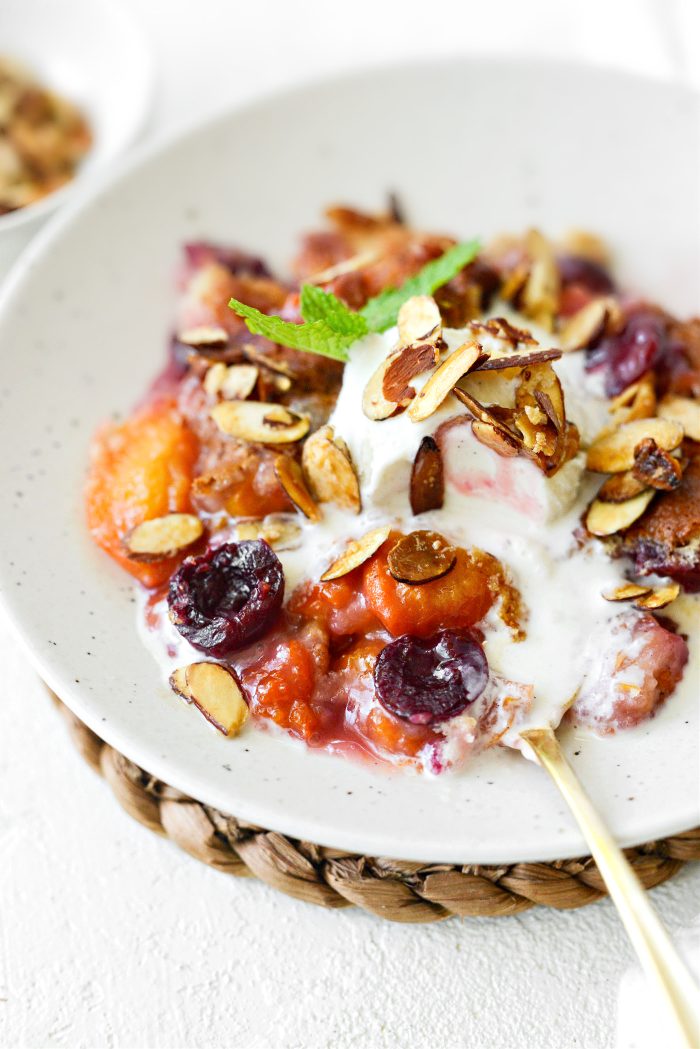 Apricot Cherry Cobbler