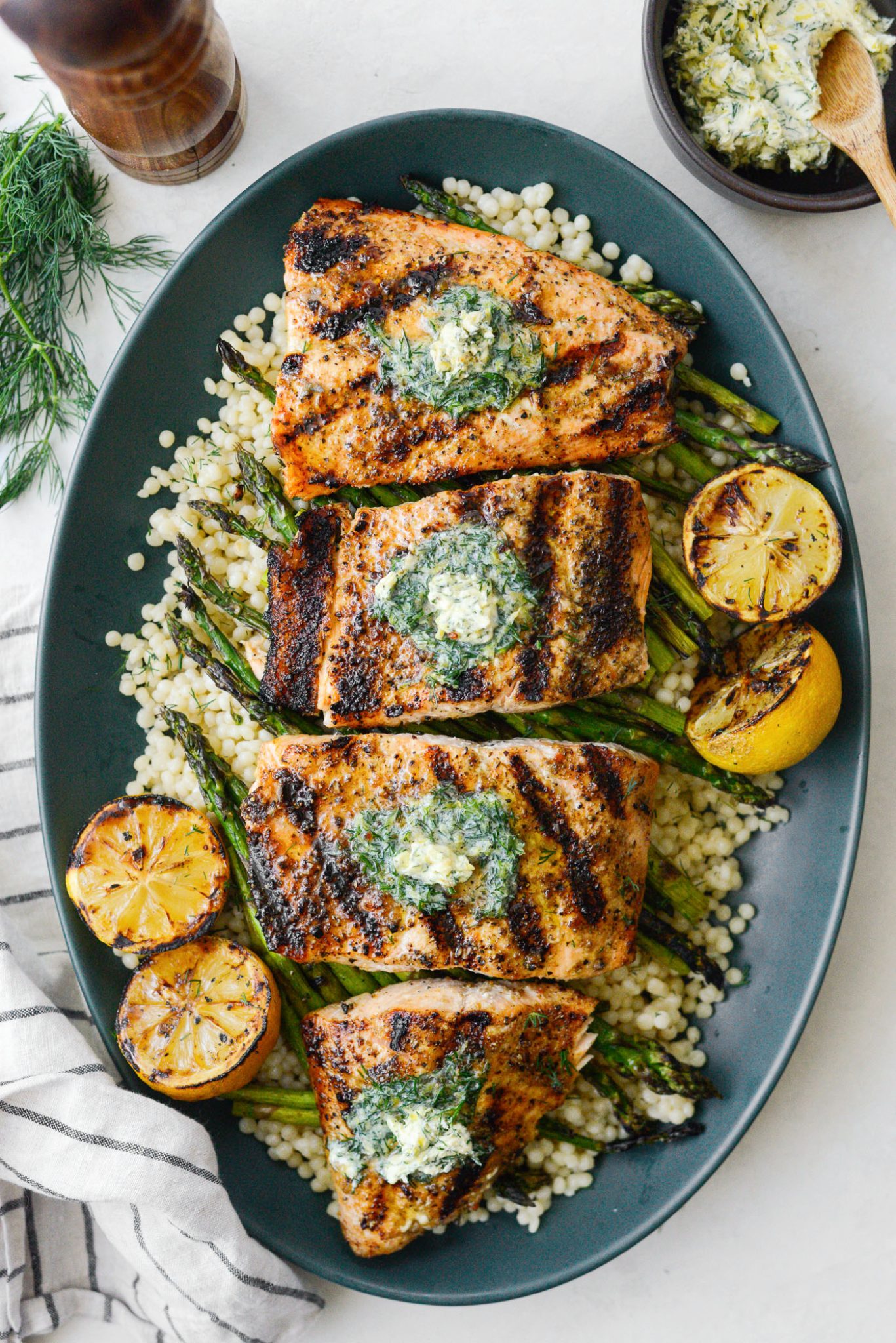Grilled Salmon with Lemon Dill Butter - Simply Scratch