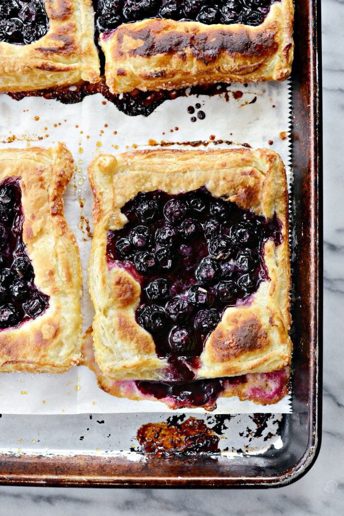 baked Blueberry Lavender Pastry Pies