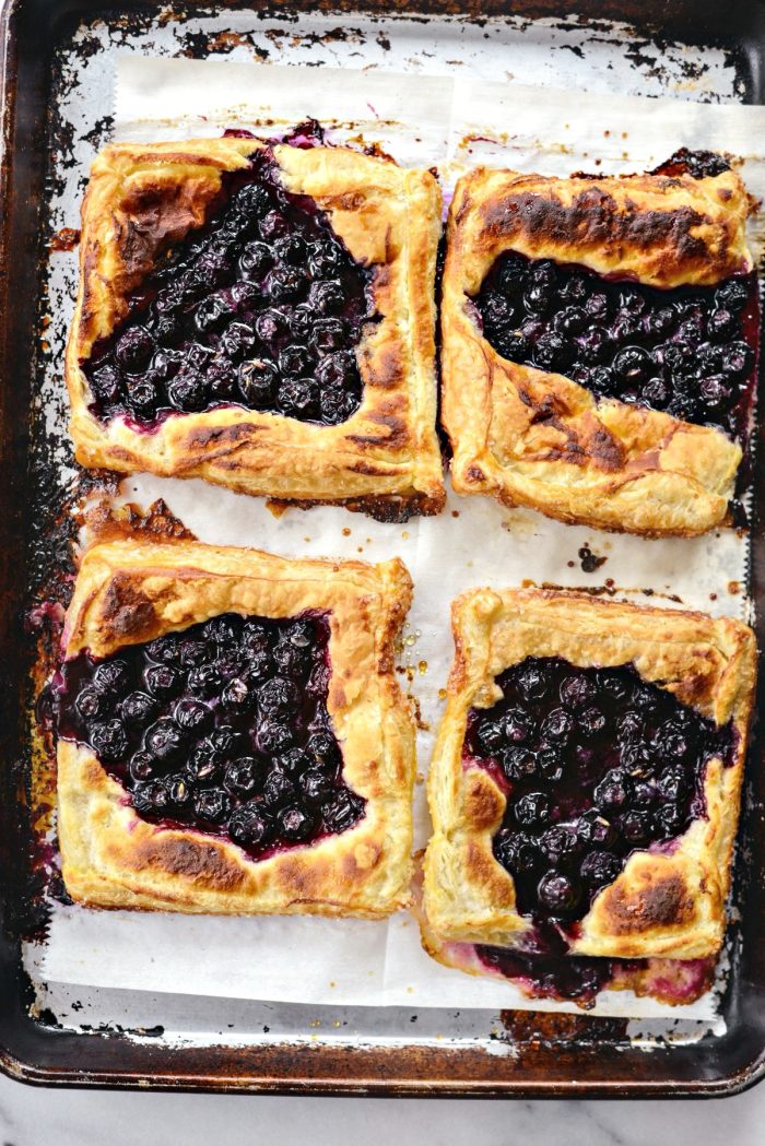Blueberry Lavender Pastry Pies