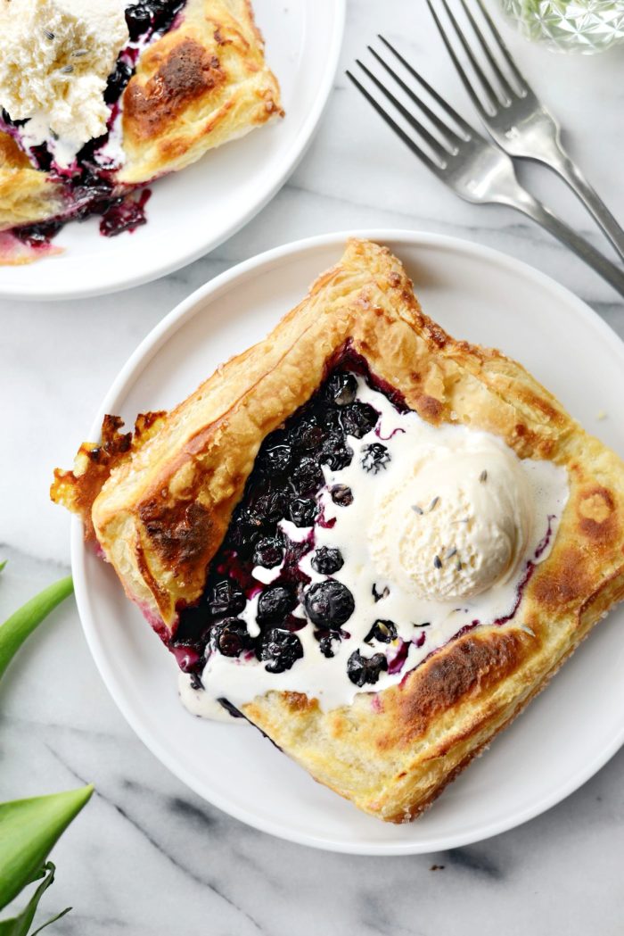Blueberry Lavender Pastry Pies