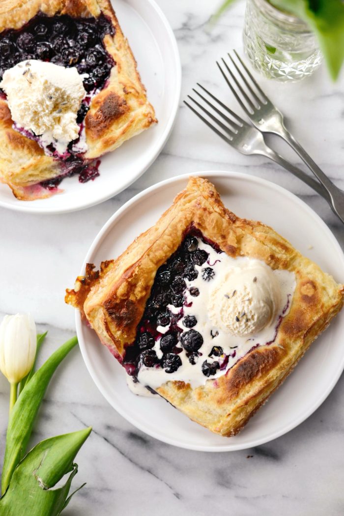 Blueberry Lavender Pastry Pies