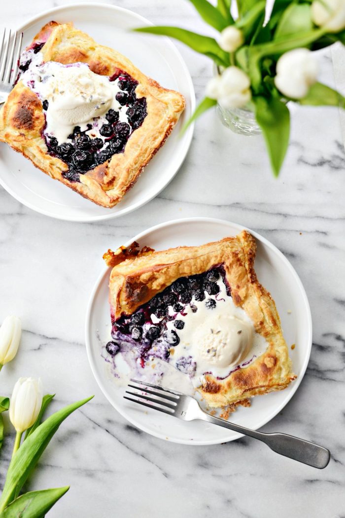 Blueberry Lavender Pastry Pies