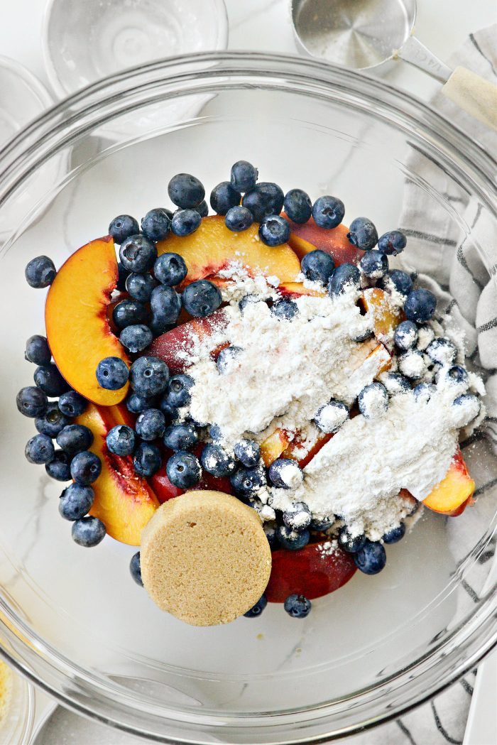 filling ingredients in bowl