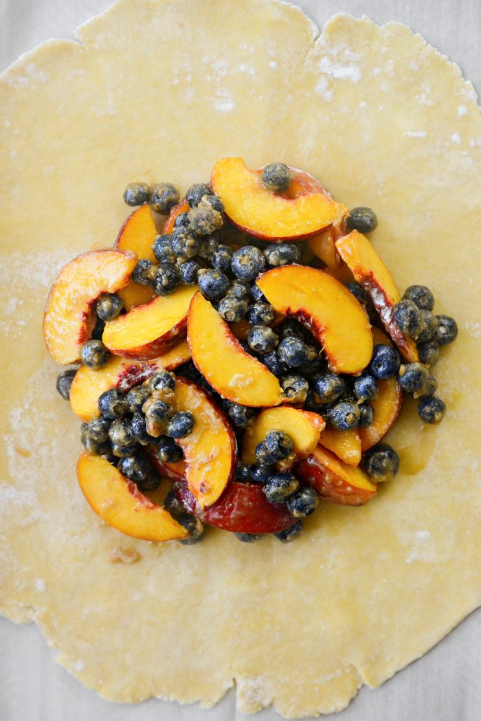 add filling into center of dough
