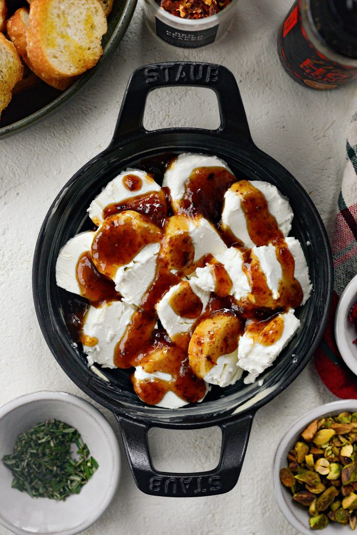 drizzle with fig jam
