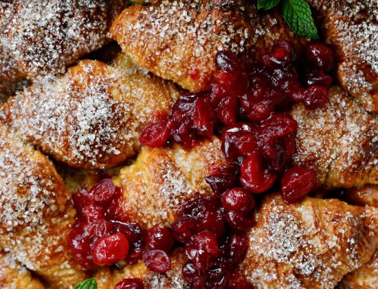 Eggnog Croissant French Toast Bake