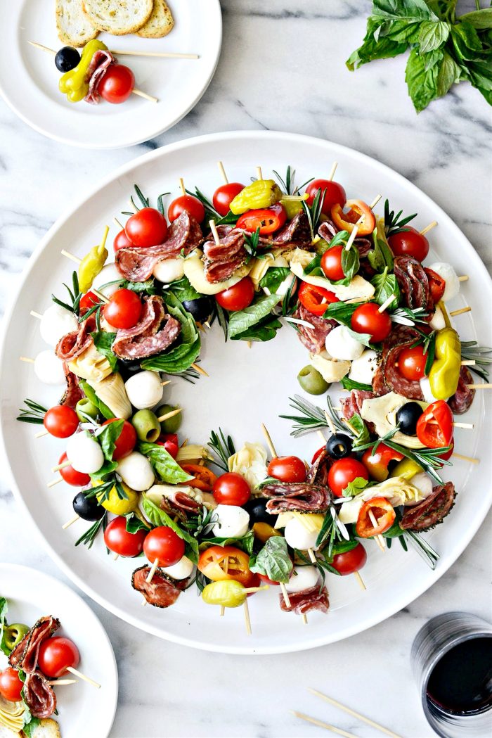 Holiday Antipasto Wreath