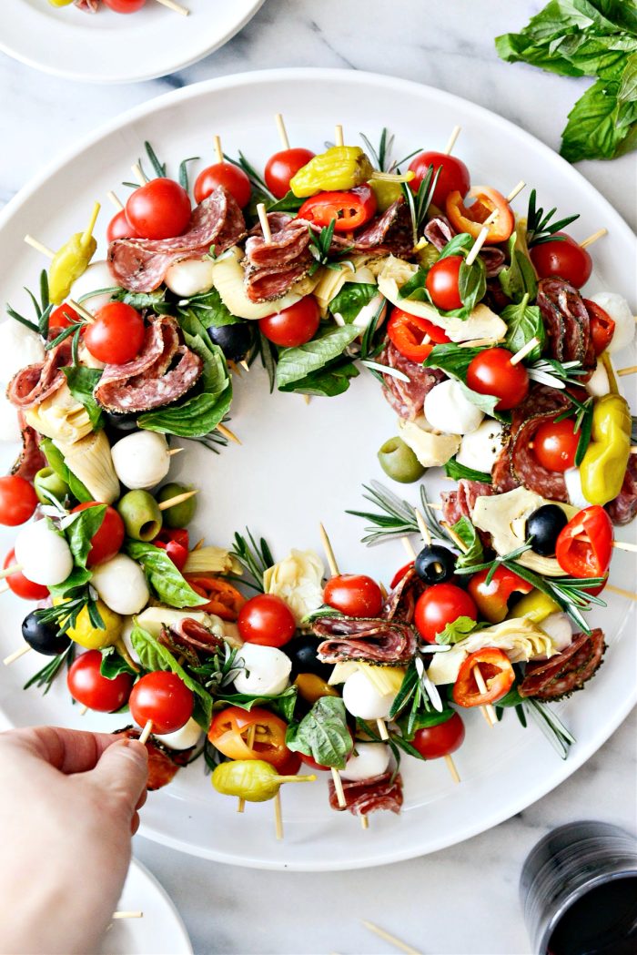 Holiday Antipasto Wreath