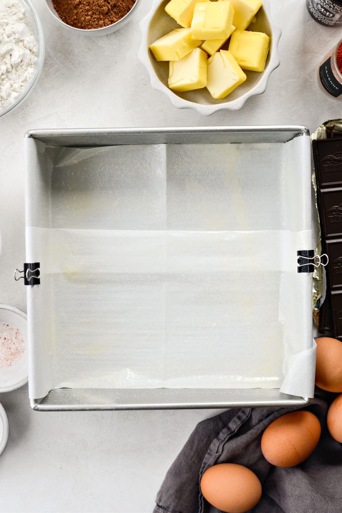 preheat oven and prepare pan
