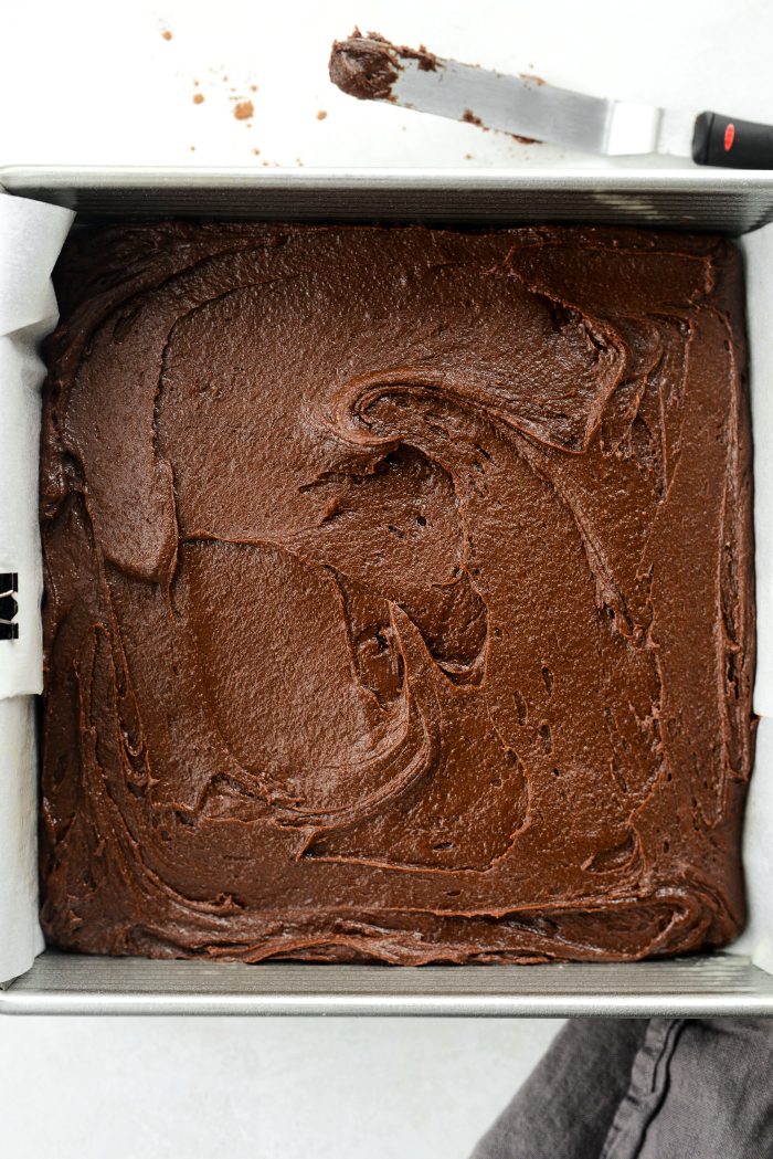 spread evenly and bake
