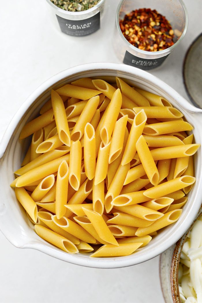 Mostaccioli noodles