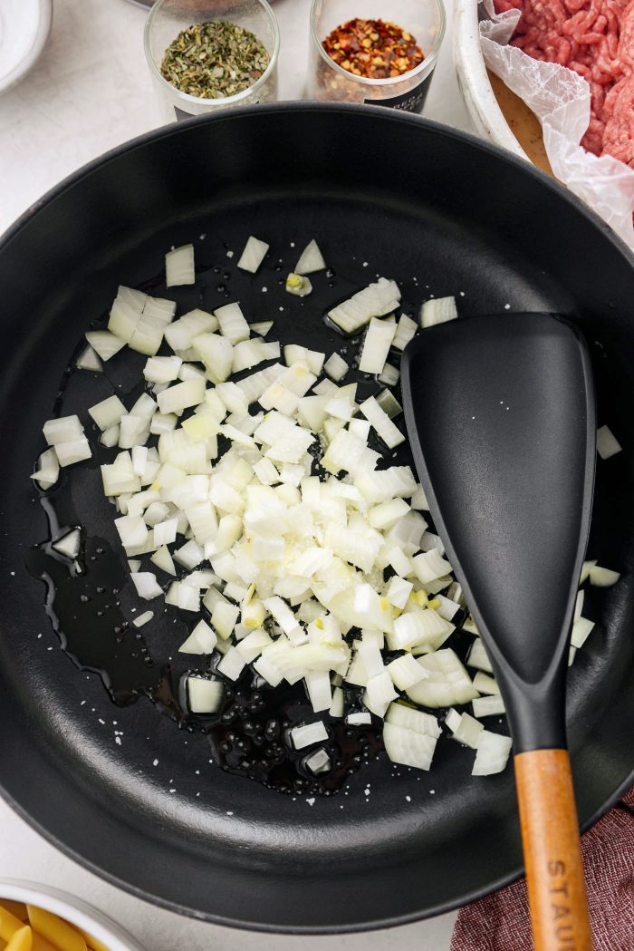 saute onions