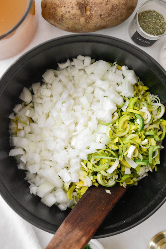 add onion and leek