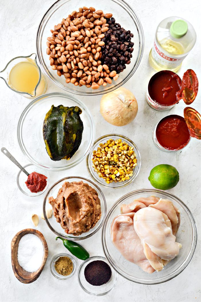 Southwest Chicken Chili Ingredients