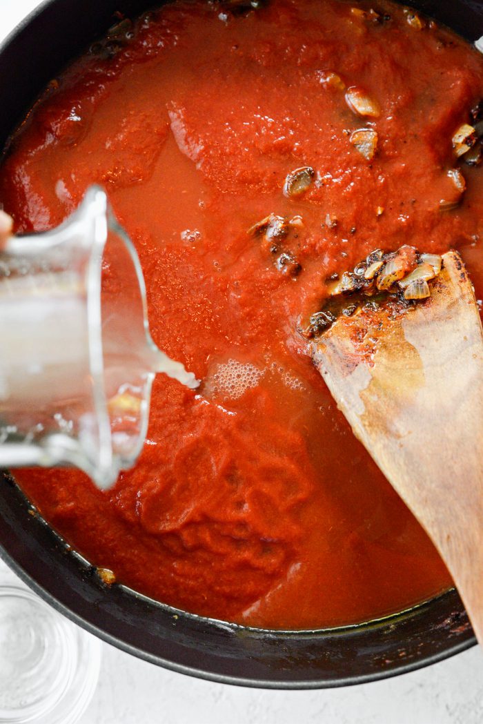 then add broth