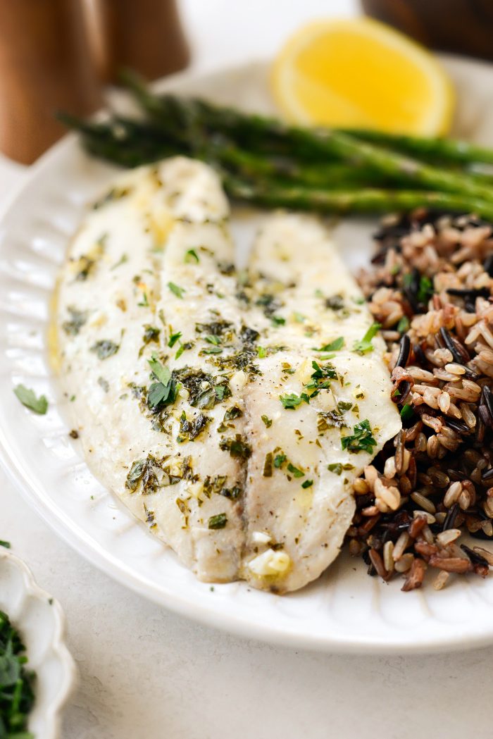 Sheet Pan Lemon Garlic Tilapia with Asparagus