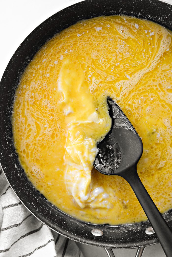cook the eggs