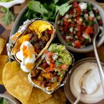 Crispy Potato and Chorizo Breakfast Burritos