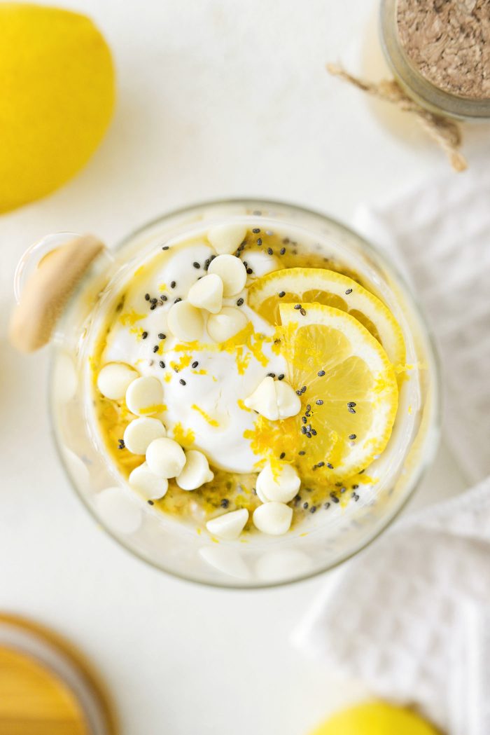 Lemon Cheesecake Overnight Oats