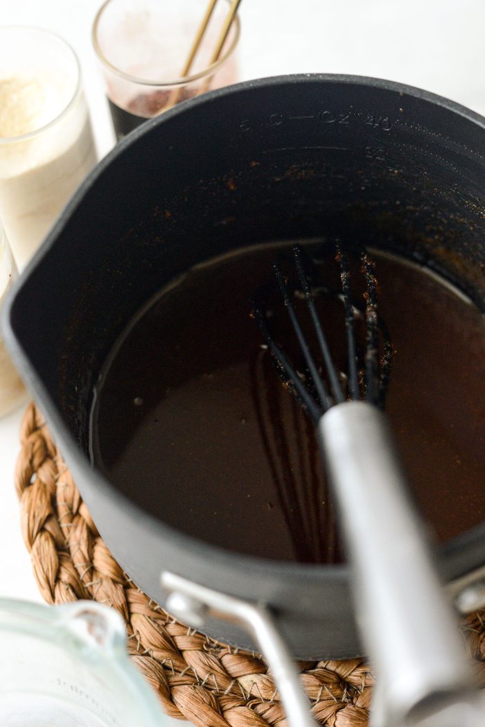 bring to a boil, reduce and simmer 8 to 10 minutes or until starting to thicken/reduce