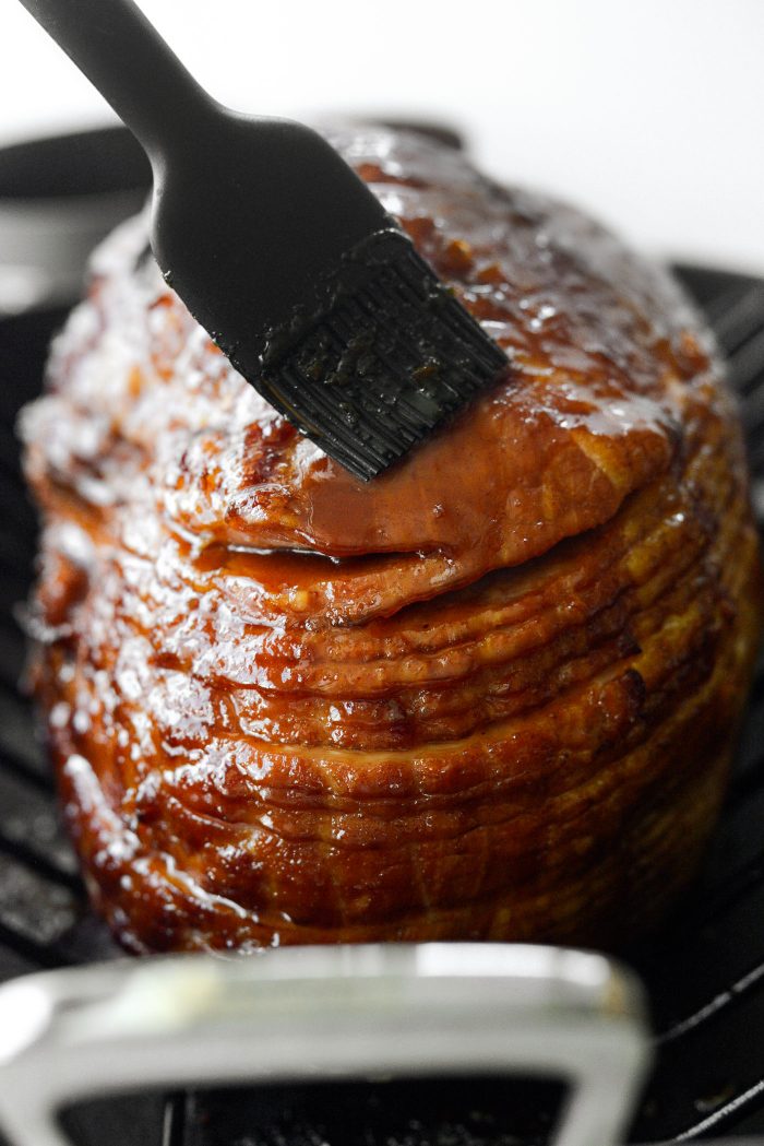 brush with the remaining glaze