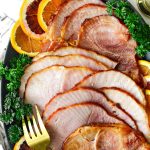 Orange Brown Sugar Glazed Ham