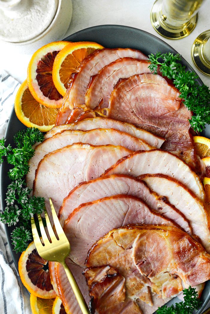 Orange Brown Sugar Glazed Ham