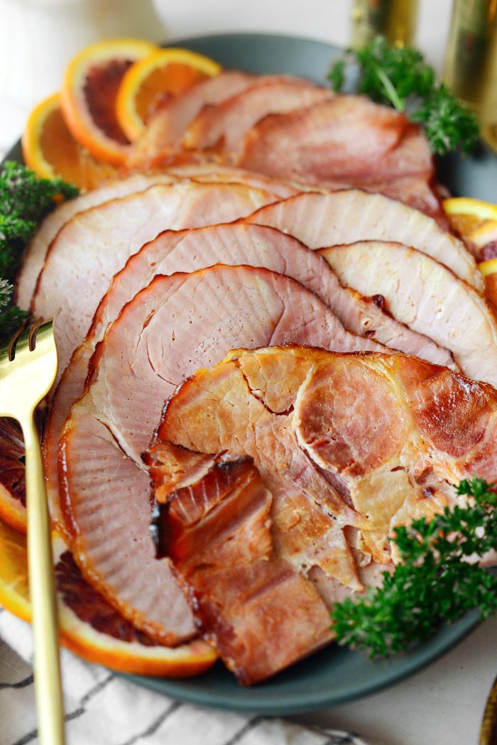 Orange Brown Sugar Glazed Ham