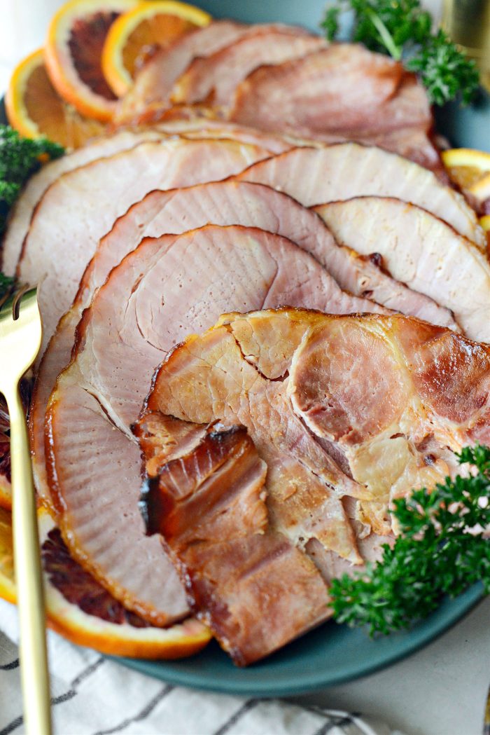 Orange Brown Sugar Glazed Ham