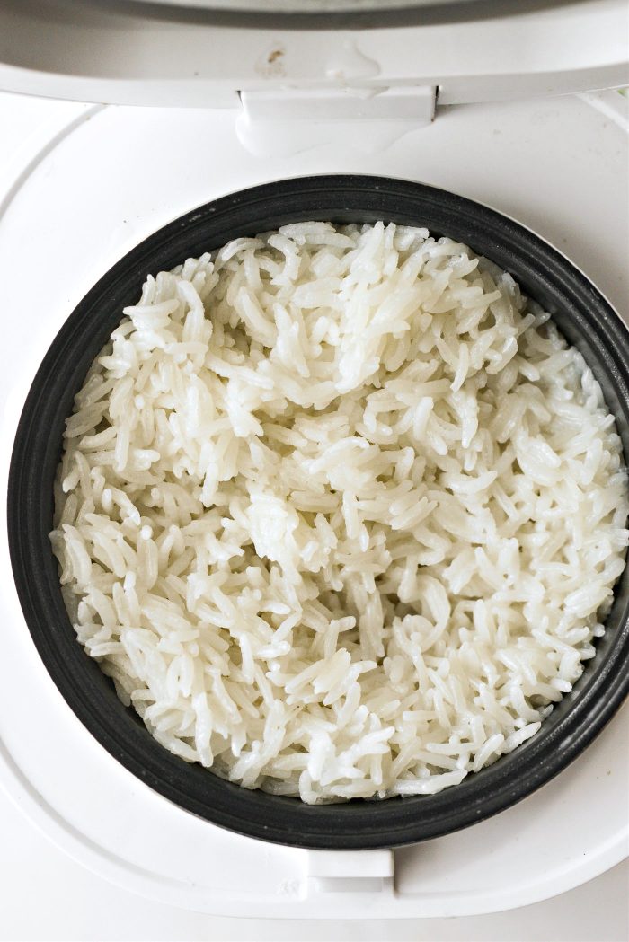 cooked coconut rice