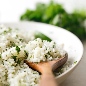 Cilantro Lime Coconut Rice