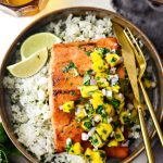 Honey Glazed Salmon with Mango Salsa