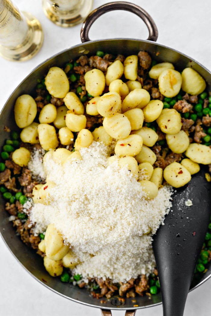 add in gnocchi and parmesan