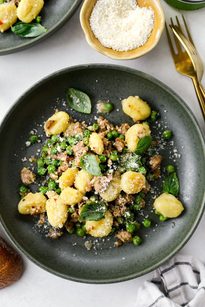 Italian Sausage and Pea Gnocchi