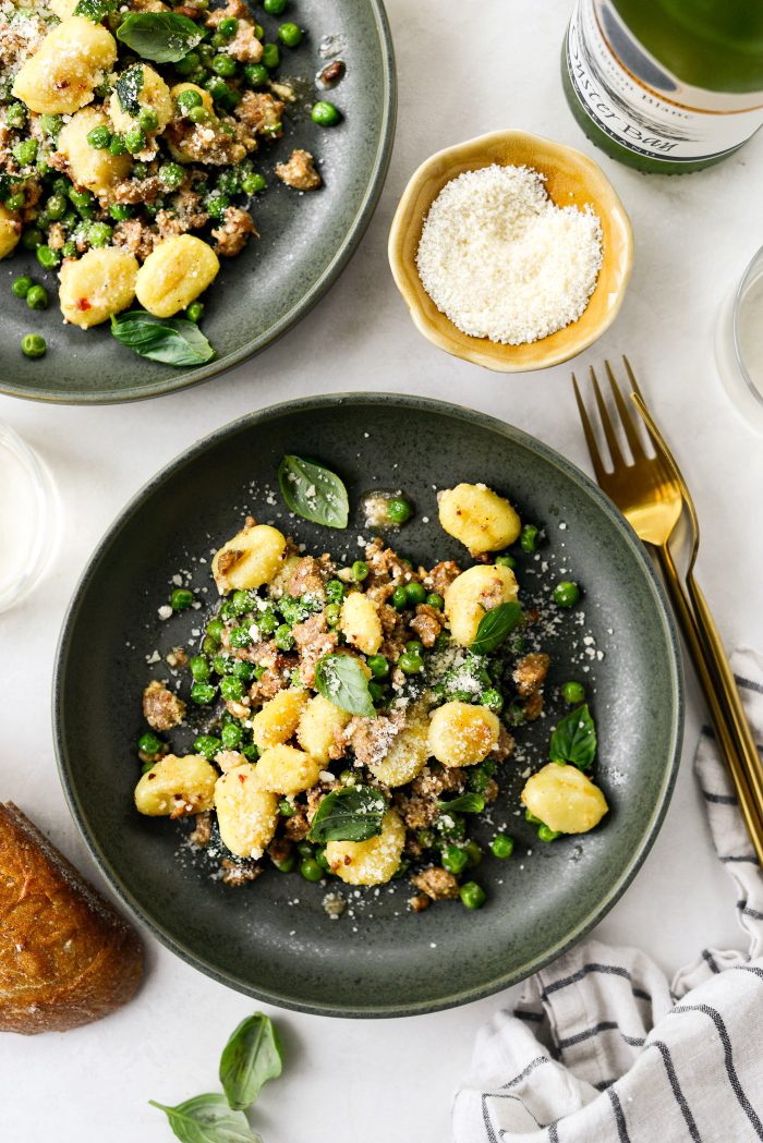 Italian Sausage and Pea Gnocchi