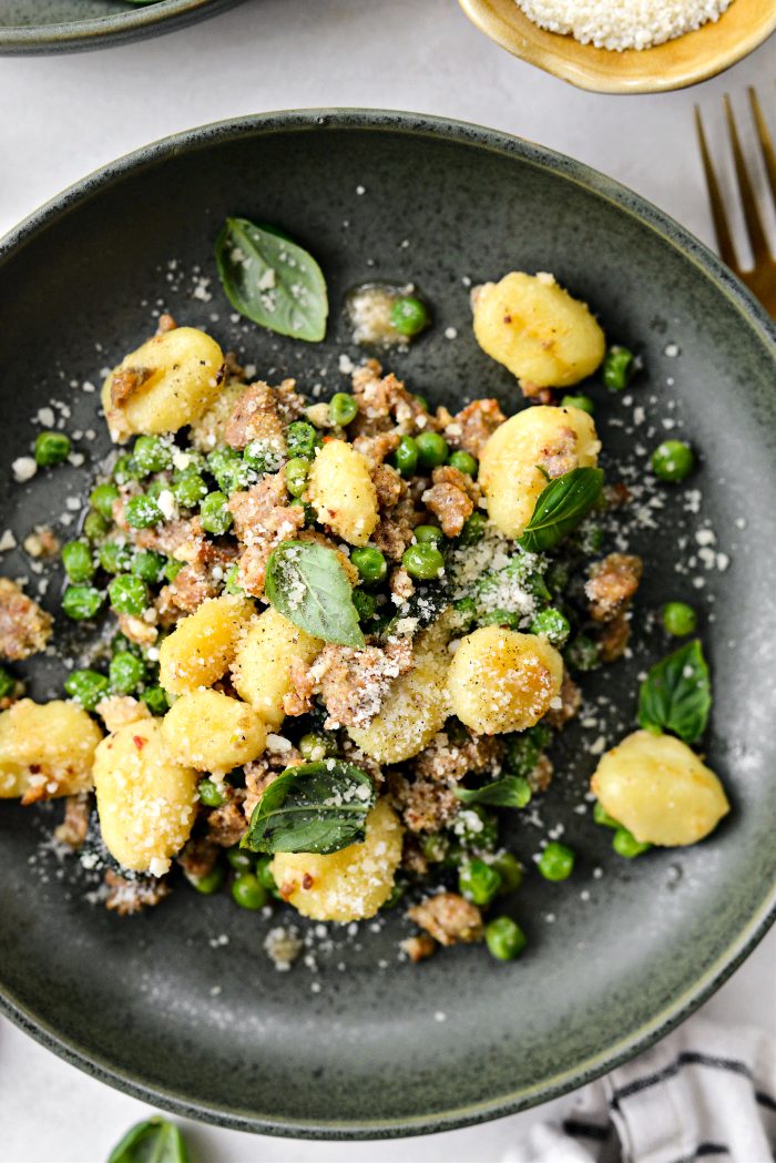 Italian Sausage and Pea Gnocchi