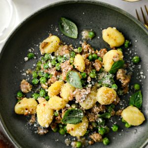Italian Sausage and Pea Gnocchi