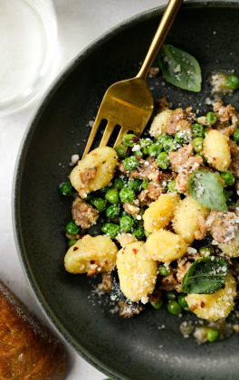Italian Sausage and Pea Gnocchi