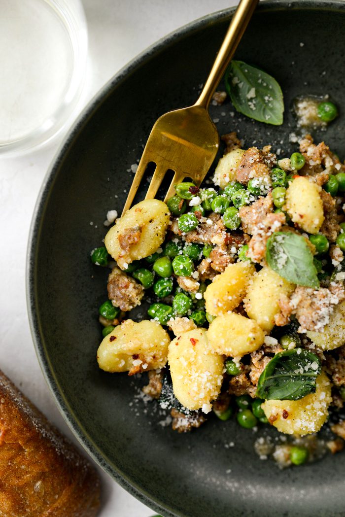 Italian Sausage and Pea Gnocchi