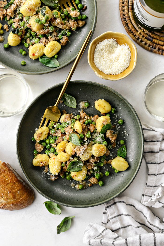 Italian Sausage and Pea Gnocchi