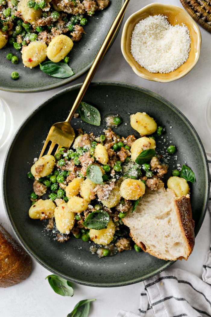 Italian Sausage and Pea Gnocchi