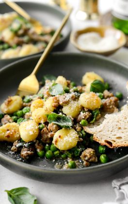Italian Sausage and Pea Gnocchi