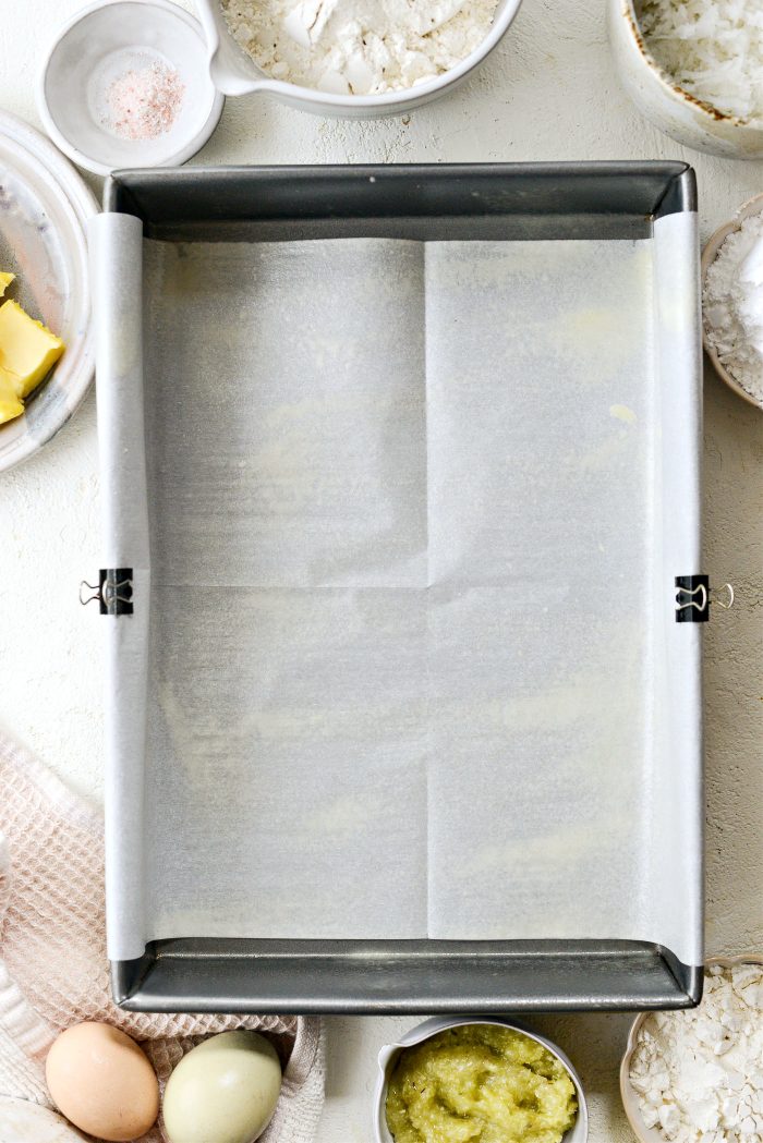 prep pan and preheat oven