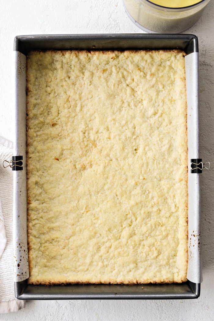par-baked coconut shortbread