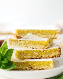 Lemongrass Bars with Coconut Shortbread Crust