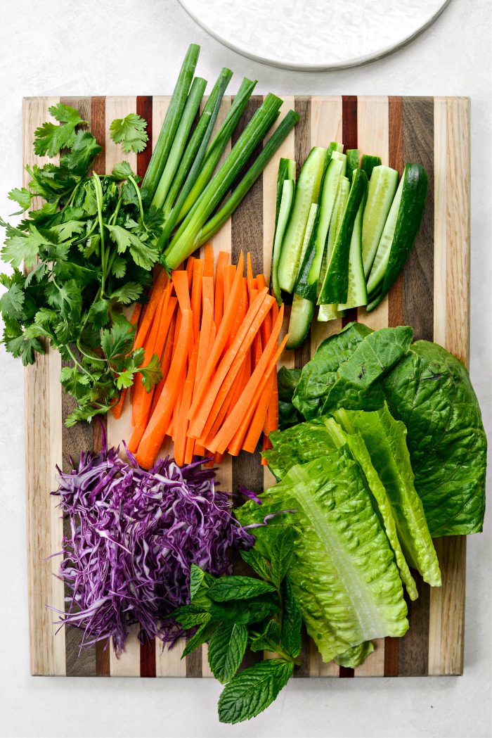 prepped veggies