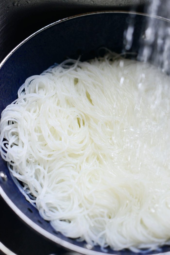 rinse with cold water