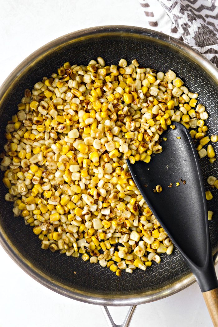 charred corn