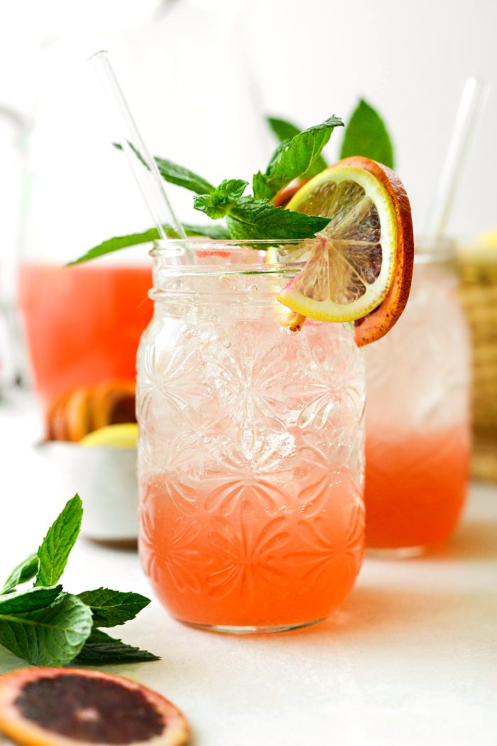 Sparkling Blood Orange Lemonade